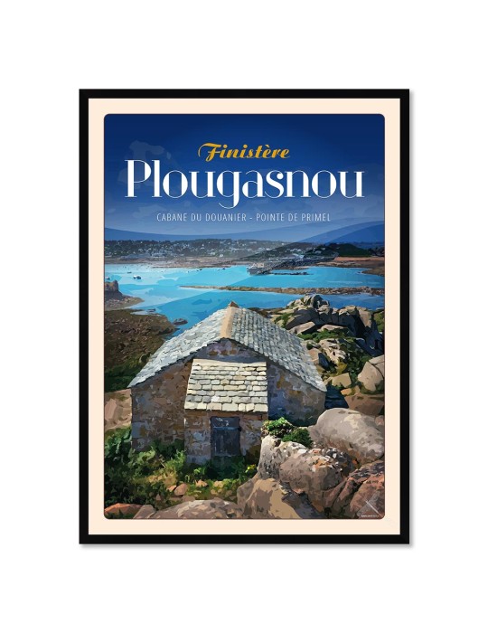 Plougasnou- Cabane du Douanier - Poster affiche – image encadrée