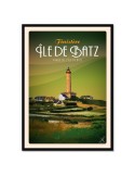 Île de Batz - Phare - Poster affiche – image encadrée