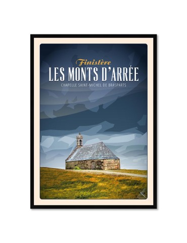 Les Monts D'Arrée - Chapelle Saint-Michel de Brasparts - Poster affiche – image encadrée