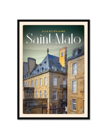 Saint-Malo - Bastion Saint Louis - Poster affiche – image encadrée