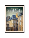 Saint-Malo - Bastion Saint Louis - Poster affiche – image encadrée