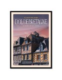 Dol-de-Bretagne - La grande rue des Stuarts - Poster affiche – image encadrée