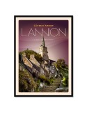 Lannion - Escalier de Brélévenez - Poster affiche – image encadrée