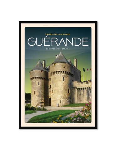 Guérande - La Porte Saint-Michel - Poster affiche – image encadrée