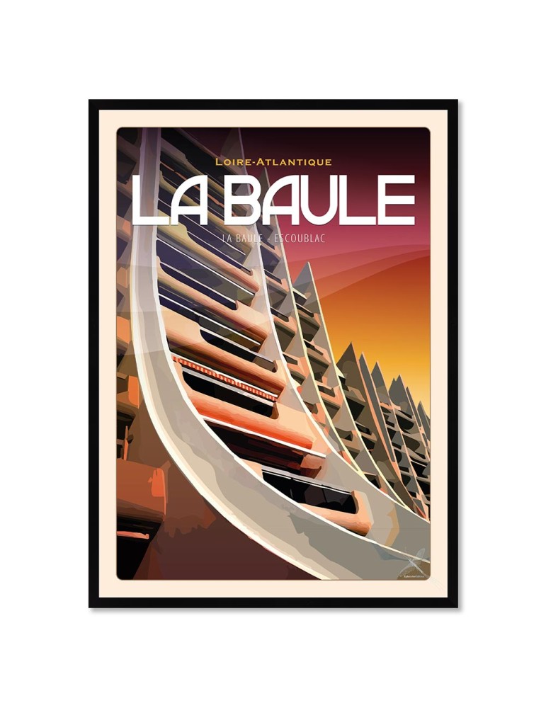 La baule-Escoublac - Poster affiche – image encadrée