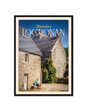 Locronan - Rue Lann - Poster affiche – image encadrée