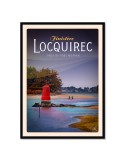 Locquirec - Anse du Porz Morvan - Poster affiche – image encadrée