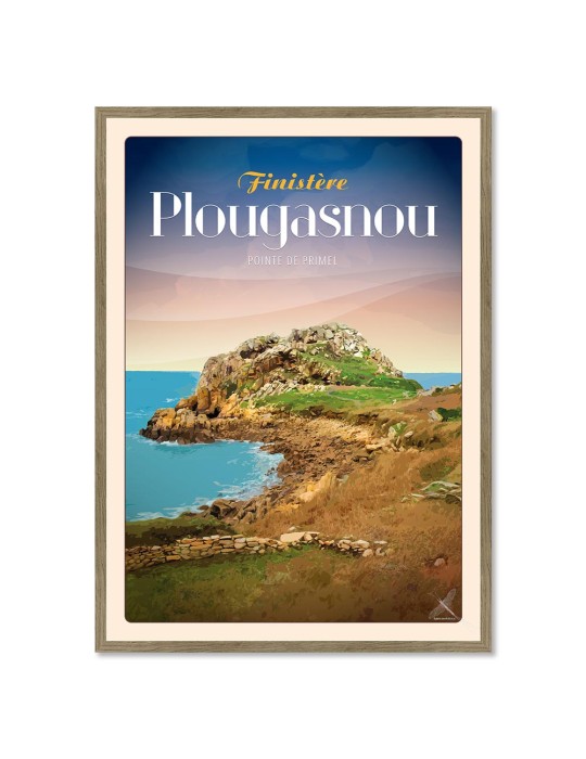 Plougasnou- Pointe de Primel - Poster affiche – image encadrée