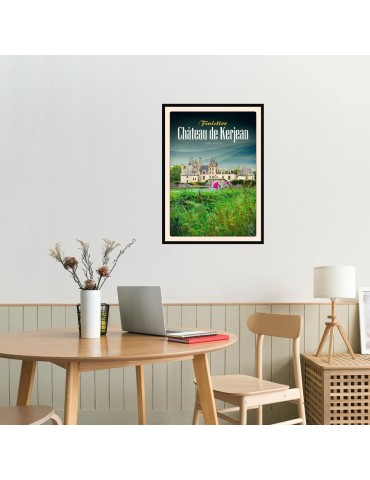Château de Kerjean - Les Jardins - Poster affiche – image encadrée 2