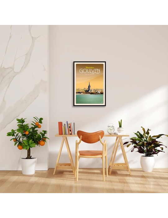 La Baie de Goulven - Poster affiche – image encadrée