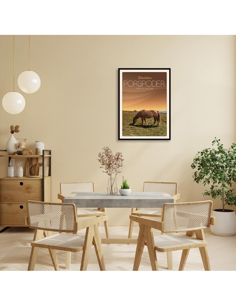 Porspoder Pointe de Garcine - Poster affiche – image encadrée