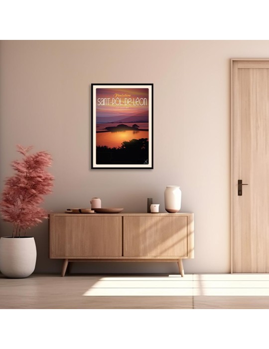 Saint-Pôl-De-Léon - Îlot Saint Anne - Poster affiche – image encadrée