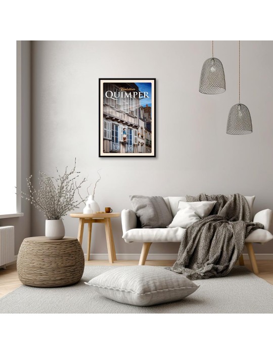 Quimper - Le Petit Glazik - Poster affiche – image encadrée