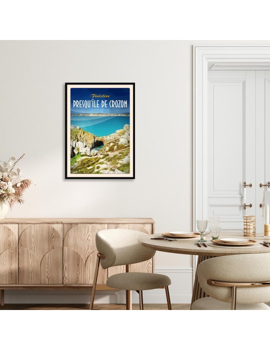 Presqu'île de Crozon - Pointe de Dinan - Poster affiche – image encadrée