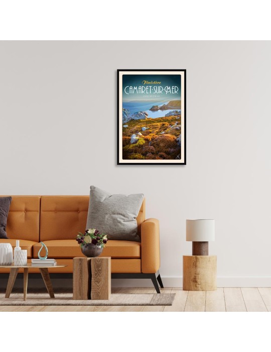 Camaret-Sur-Mer - Pointe de Pen Hir - Poster affiche – image encadrée