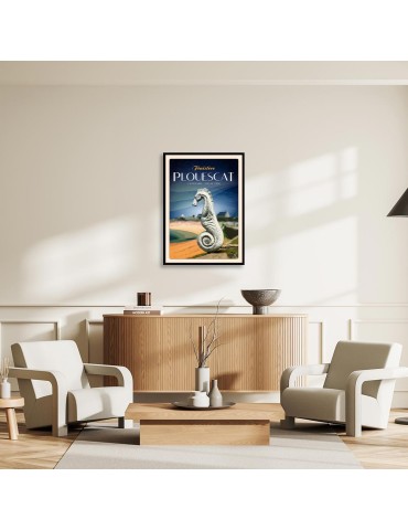 Plouescat - L'hippocampe, Port Ar Stréat - Poster affiche – image encadrée 2