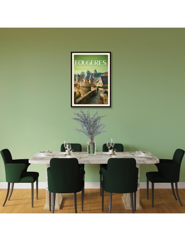 Fougères - Le Château - Poster affiche – image encadrée 2