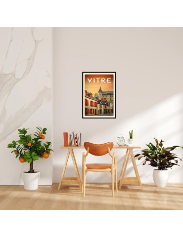 Vitré - Quartier du Rachapt - Poster affiche – image encadrée 2