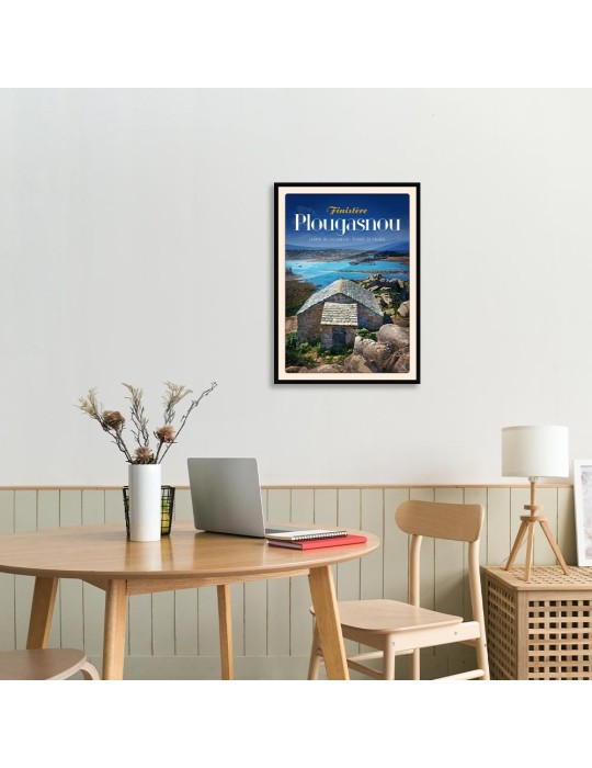 Plougasnou- Cabane du Douanier - Poster affiche – image encadrée