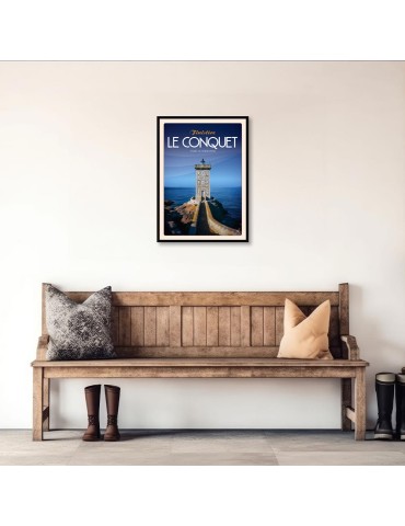 Le Conquet - Phare de Kermorvan - Poster affiche – image encadrée 2