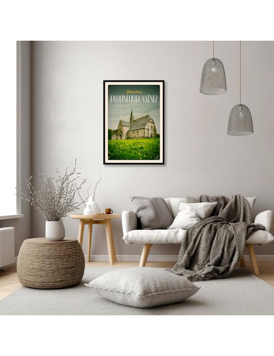 Plounéour-Ménez - Abbaye du Relec - Poster affiche – image encadrée