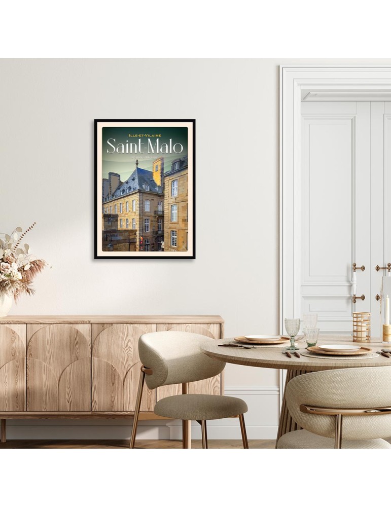 Saint-Malo - Bastion Saint Louis - Poster affiche – image encadrée