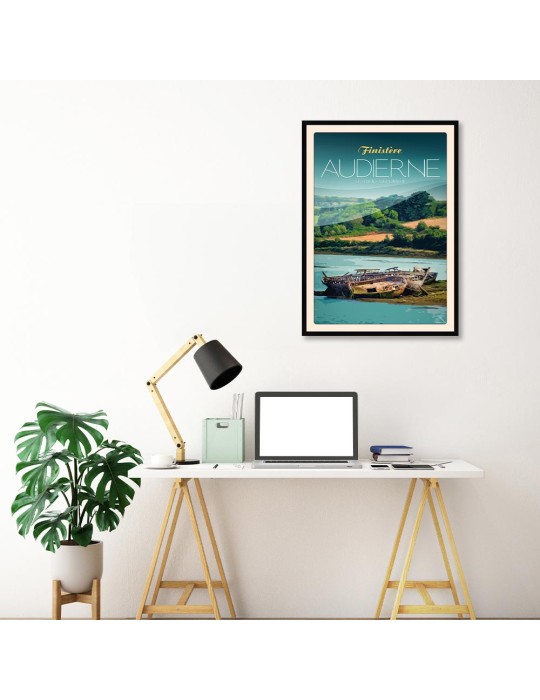 Audierne - Le Goyen - Poster affiche – image encadrée