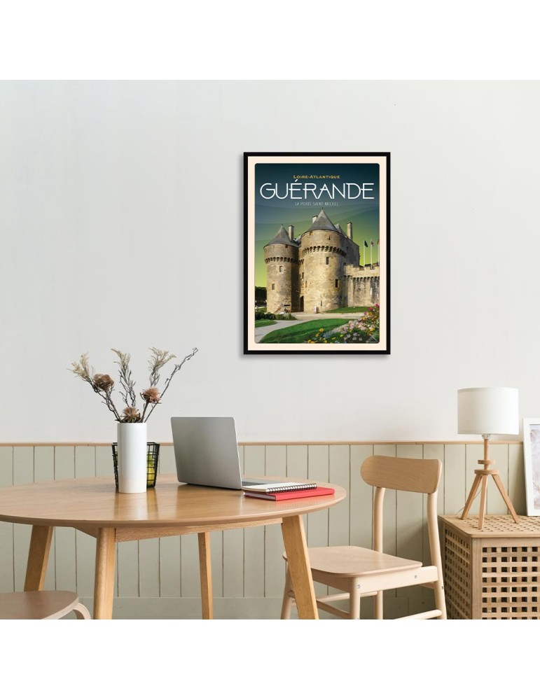 Guérande - La Porte Saint-Michel - Poster affiche – image encadrée