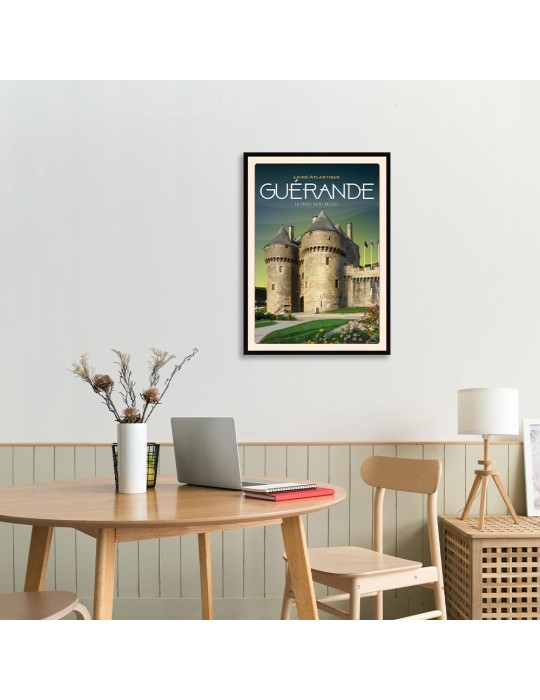 Guérande - La Porte Saint-Michel - Poster affiche – image encadrée