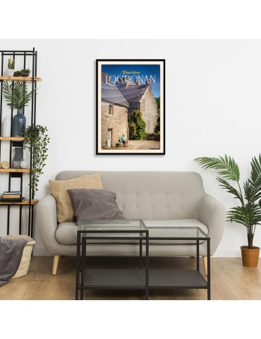 Locronan - Rue Lann - Poster affiche – image encadrée 2