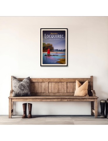 Locquirec - Anse du Porz Morvan - Poster affiche – image encadrée 2