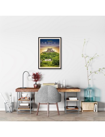 Murol - Château Fort - Poster affiche – image encadrée 2