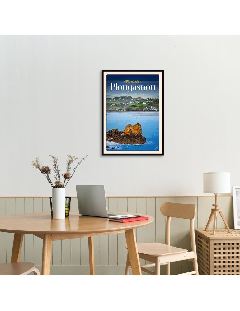 Plougasnou - Chemin de la Pointe de Primel - Poster affiche – image encadrée