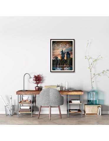 Pornic - Le Château - Poster affiche – image encadrée 2