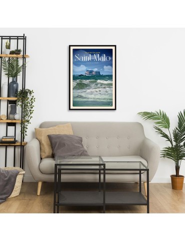 Saint Malo - Fort De La Conchée - Poster affiche – image encadrée 2