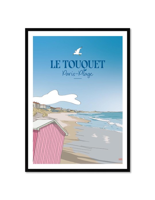 Le Touquet – Poster affiche – image encadrée Le Touquet – Poster affiche – image encadrée