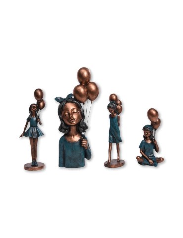 Lot de 4 sculptures résine 36.5cm – 04.796D