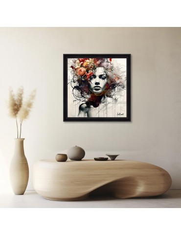 Femme Fleur Orange – Sylvain Binet 2