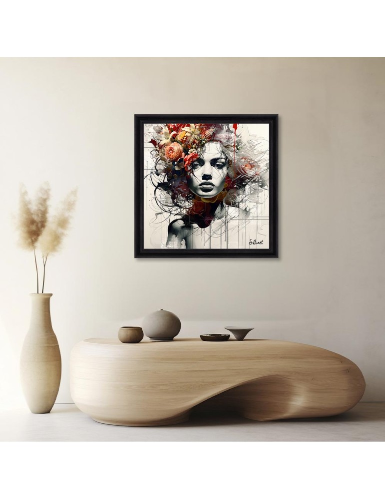 Femme Fleur Orange – Sylvain Binet