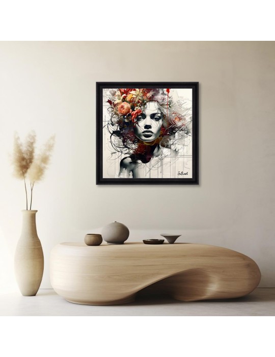 Femme Fleur Orange – Sylvain Binet