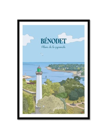 Bénodet – Poster affiche – image encadrée