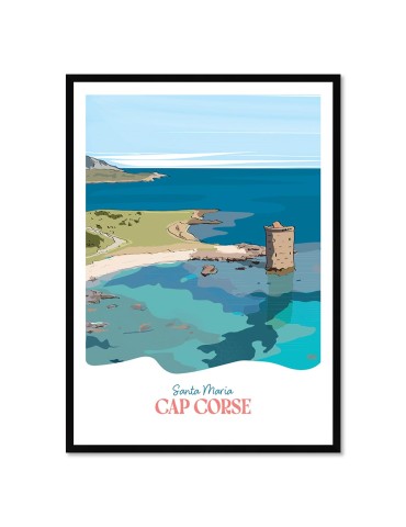 Cap Corse – Poster affiche – image encadrée