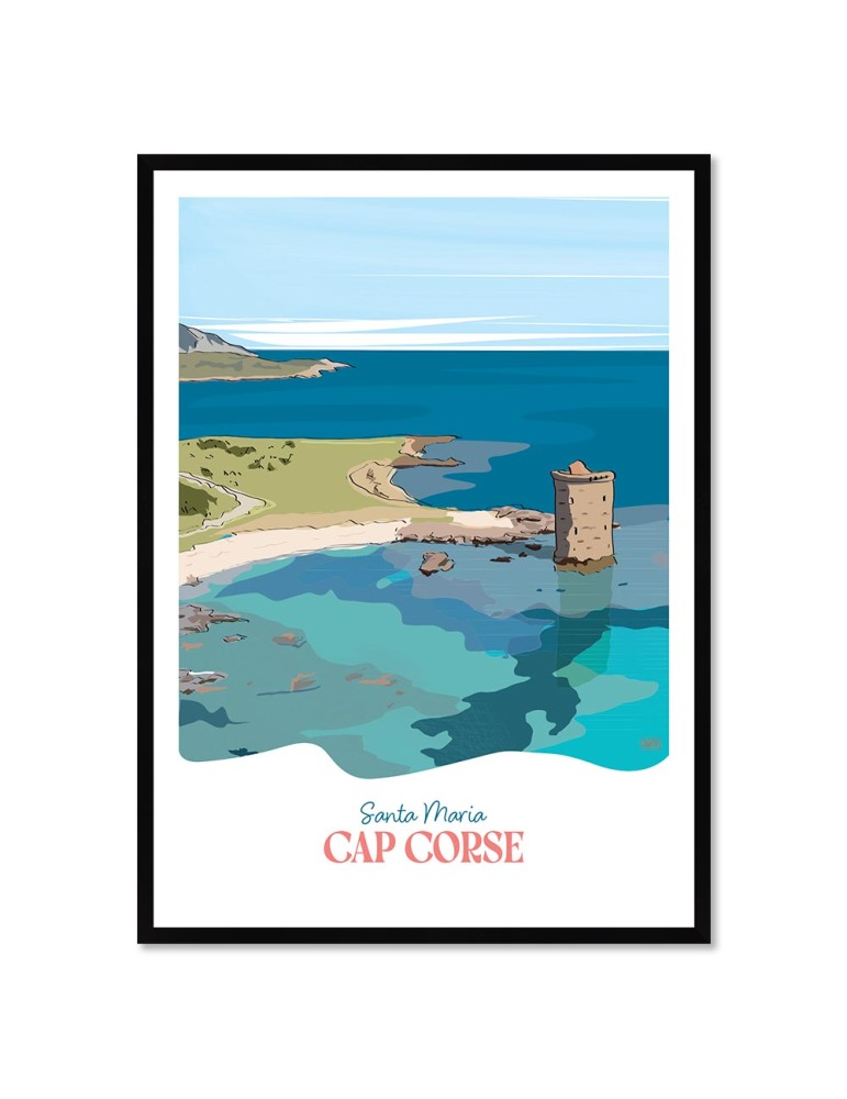 Cap Corse – Poster affiche – image encadrée Cap Corse – Poster affiche – image encadrée