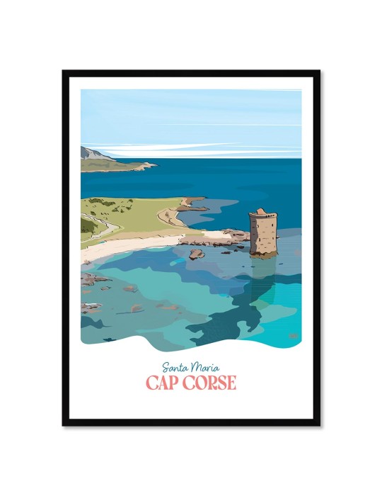 Cap Corse – Poster affiche – image encadrée Cap Corse – Poster affiche – image encadrée