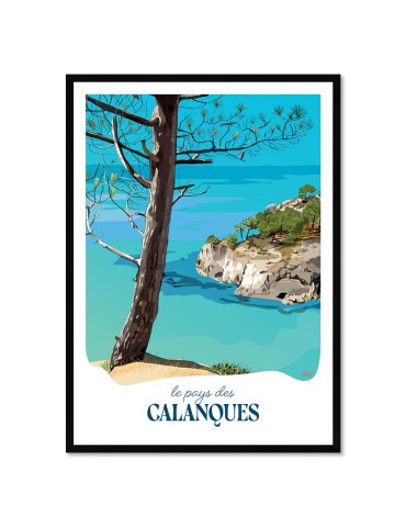 Calanques – Poster affiche – image encadrée