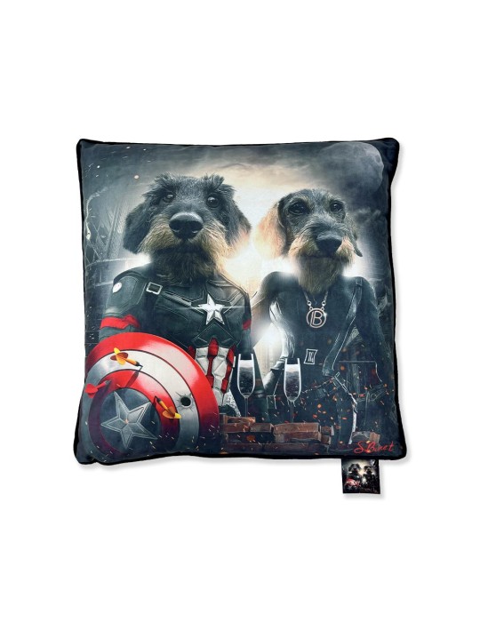 Chiens Apéro - Binet - Coussin