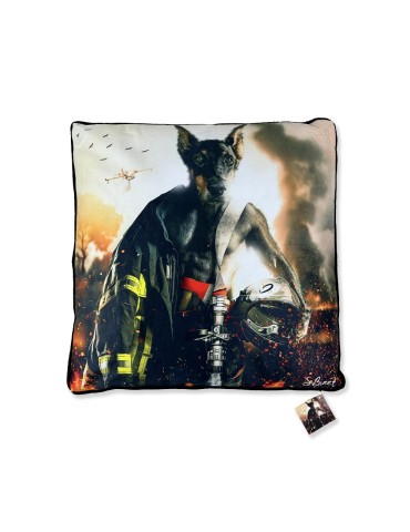 Pompier Dobermann - Binet - Coussin