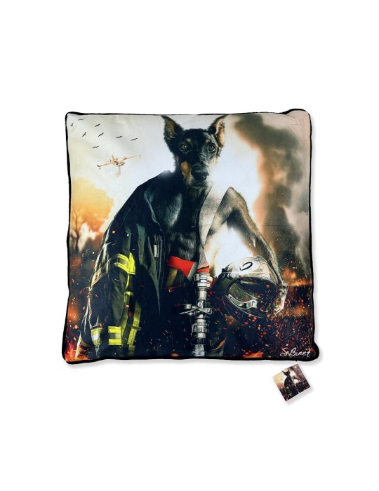 Pompier Dobermann - Binet - Coussin