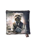 Chien École - Binet - Coussin