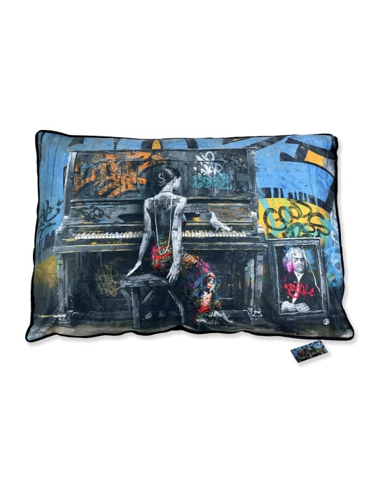 La Pianiste et la Colombe - Romaric - Coussin